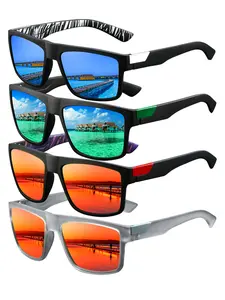 4 pairs of sports cycling sunglasses,  for both men and women, with multiple colors to choose from. UV400 lenses provide UV protection, while rubber nose pads enhance comfort and prevent slipping, making them perfect for outdoor activities.