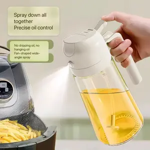 Large Capacity Oil Bottle Reversible Spray Kitchen Glass Pressurized Oil Dispenser BBQ Baking Oil Container