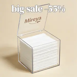 Clear Acrylic Box with face towels XL