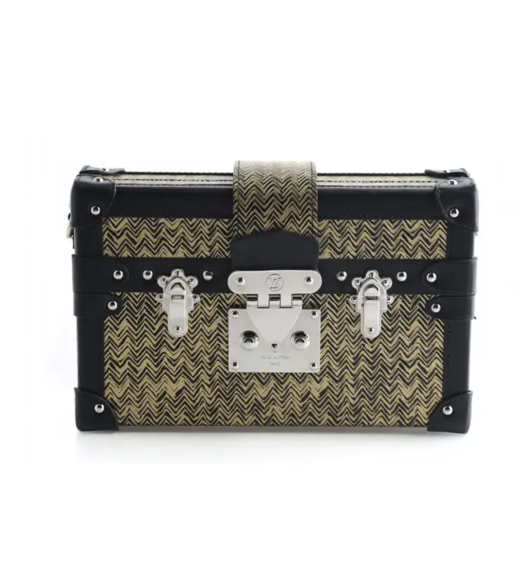 Pre-owned Louis Vuitton Leather Crossbody Bags Epi Chevron Printed Petite Malle