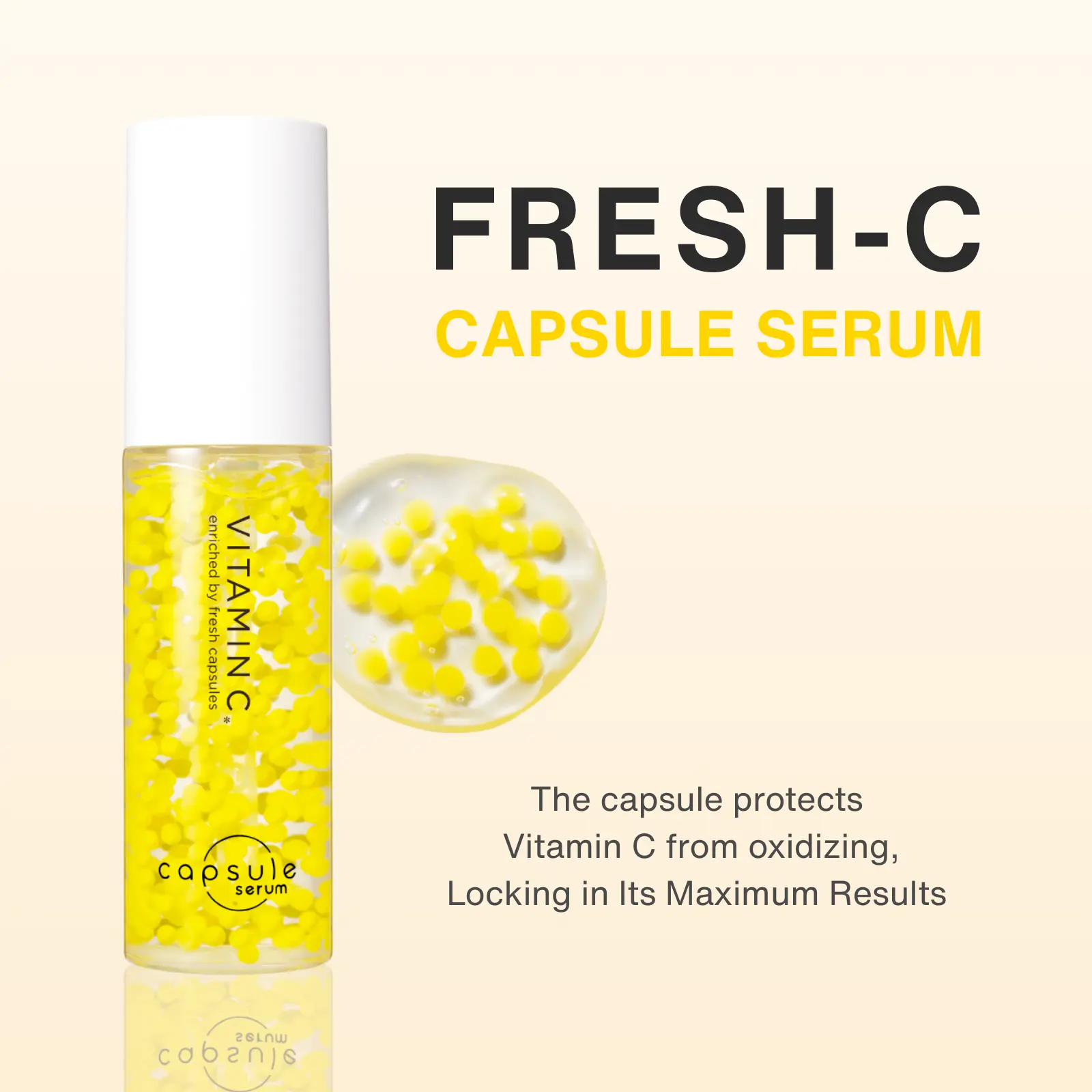 Vitamin C Capsule Serum, Daily Skincare Essence for Brightening & Hydration