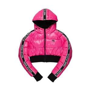 Jackey Hot Pink 2.0 Crop Puffer Jacket