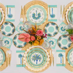 Sophistiplate - Preppy Palm 126pc Table Setting - Service for 8 (Add-On)