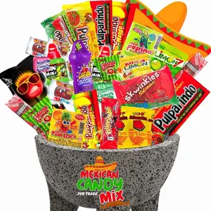 Mexican Candy Mix Assortment Snack (42 Count) Dulces Mexicanos Variety Of Best Sellers Spicy, Sweet, and Sour Bulk candies, Includes Luca, Pelon, Pulparindo, Rellerindo, by JVR TRADE