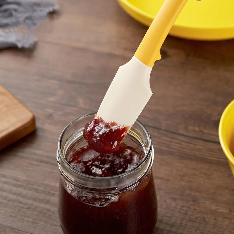 3-Pack Silicone Jar Scraper, Double-Headed,Mini Spatula & Spoon for Jam Jars & Makeup
