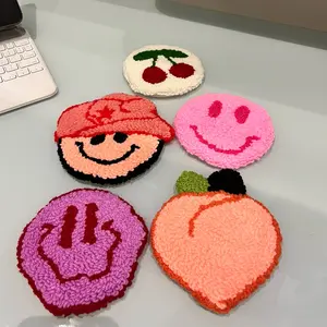 Drink coasters | rug like | handmade | punch needle technique