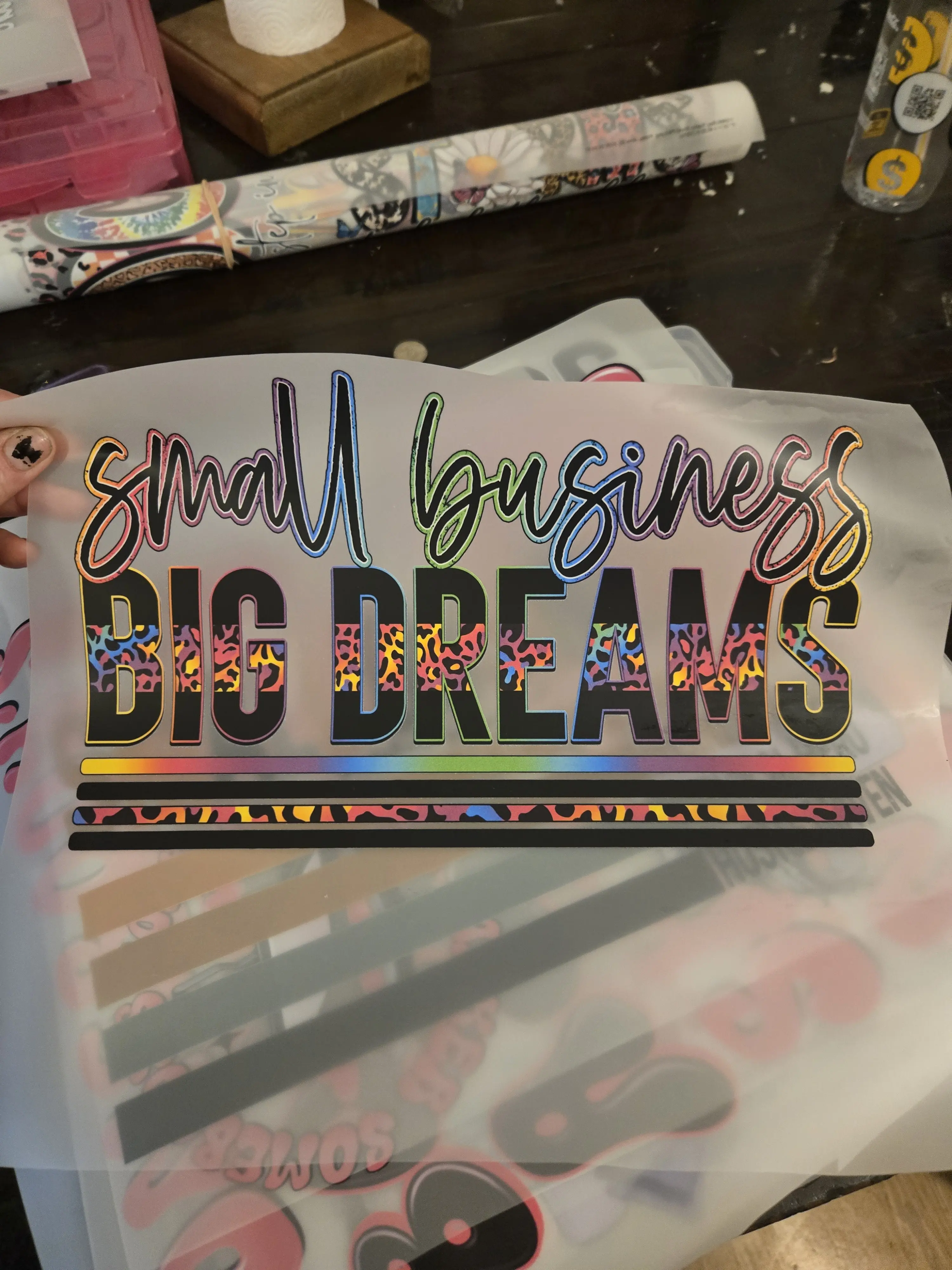 Small Business Big Dreams Vinyl Print