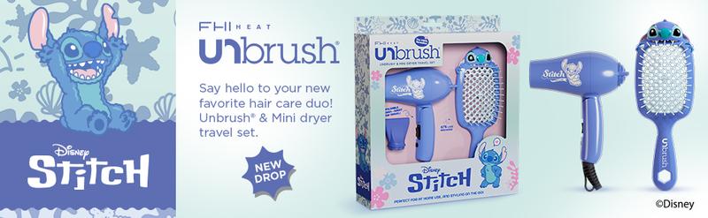 Disney Stitch UNbrush and Stitch Mini Blow Dryer Haircare Duo