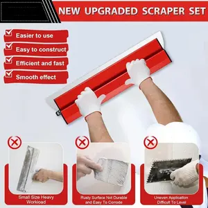Skimming Blade Painting Finishing Smoothing Knock-Down Knife Durable Plastering Drywall Skimming Blade Wall Plastering Tools