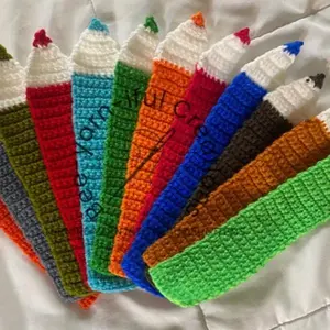 Crocheted Pencil Bookmarks