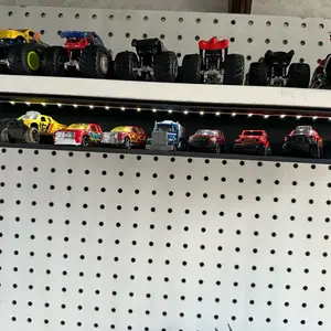 1/64 Die Cast Under Shelf Display Rack with LED Lighting for Model Cars and Vehicles