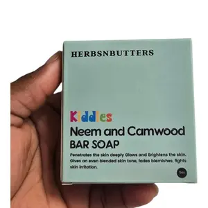 HNBcosmetics Kiddies Neem and Camwood Bar Soap – Gentle Herbal Cleansing for Delicate Skin – Add to Cart, Buy Now (Children’s Body Soap) – Soothes Irritations, Fights Bacteria, Nourishes Sensitive Skin