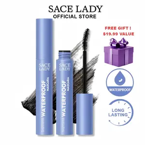 SACE LADY Waterproof Mascara Black Volume Lengthening Smudge-proof Eyelashes Eye Makeup summeressentials