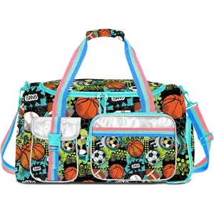 Kids Duffle Bag Girls Travel Bag Boys Overnight Bag for Girls and Woman Tote Bag Sleepover Bag for Girls Gym Dance Bag with Shoes Compartment Durable Soft Suitcases hospital bag mom hospital bag mom