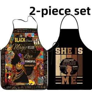 Mother's Day Gift Apron Set,2-piece Set Polyester Apron for Women,Spanish Word Aprons,Funny Mexican Style Cooking Apron, Kitchen&Cleaning Essential,Cleaning Tool,World Cup,Nails Design Tool