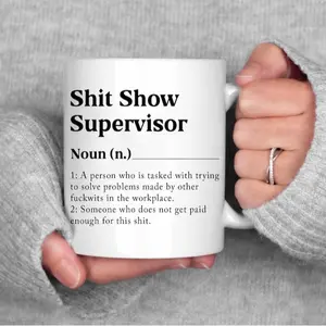 [ Sale up to 22%] +[ free ship] Shit Show Supervisor Mug, Funny Coworker Gift, Funny Boss or Manager Coffee Mug, Sarcastic Work Mug, Custom Supervisor Cup, Coworker Mug