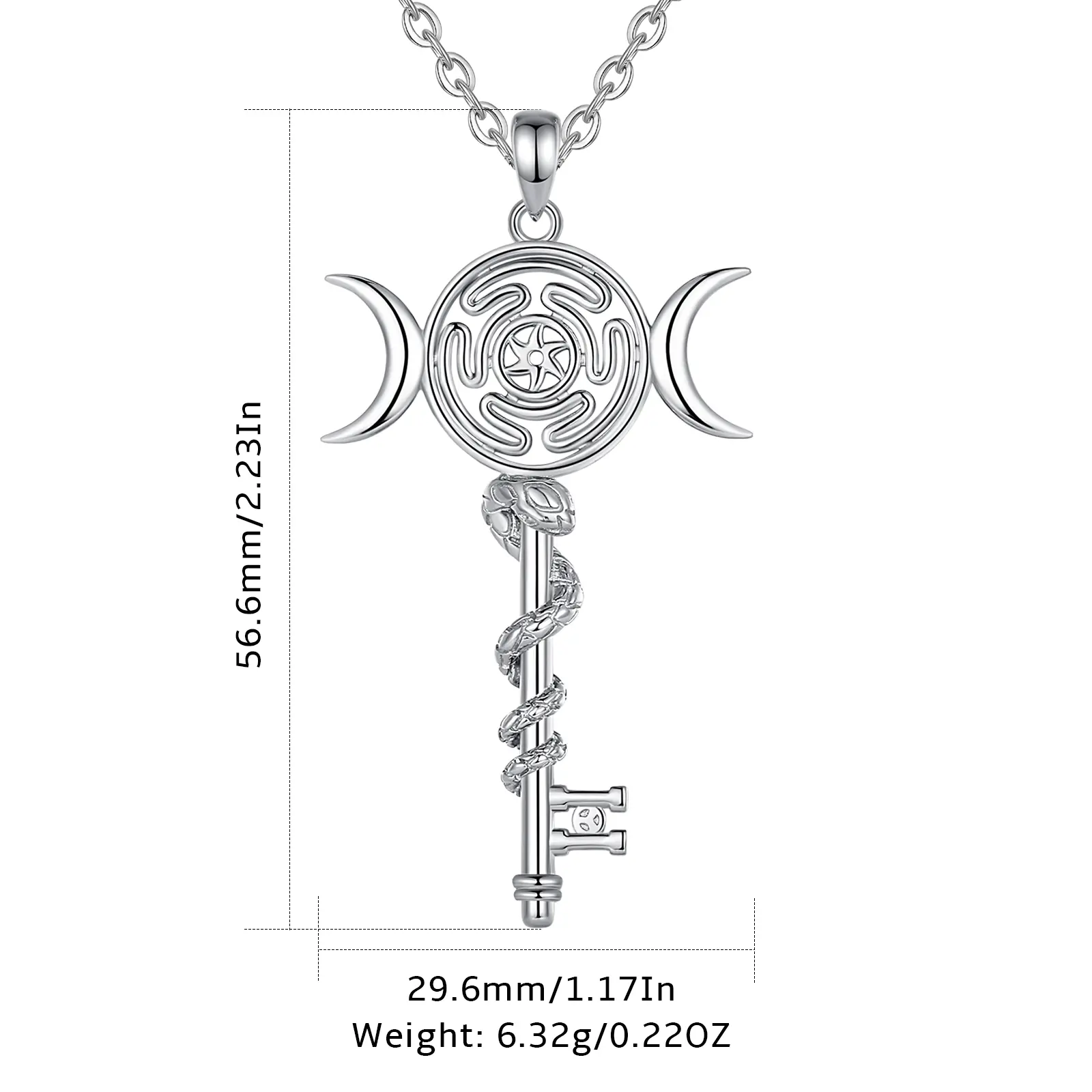 Hecate Snake Symbol Key With Moon