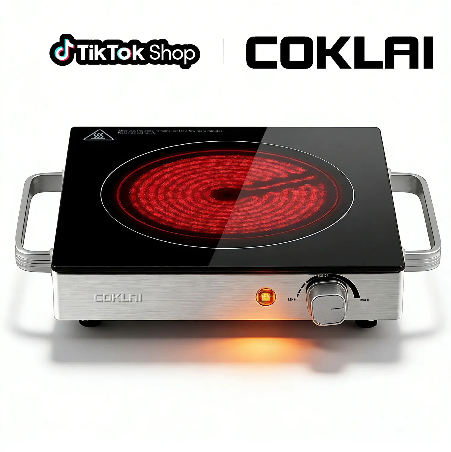 COKLAI Portable Electric Stove Single Hot Plate with Temperature Control Stainless Steel Easy Clean Design for Kitchens Dorms & Camping Top Touch electric hot plate countertop burner estufa  electrica Double Burner Cast-Iron Induction Countertop Range