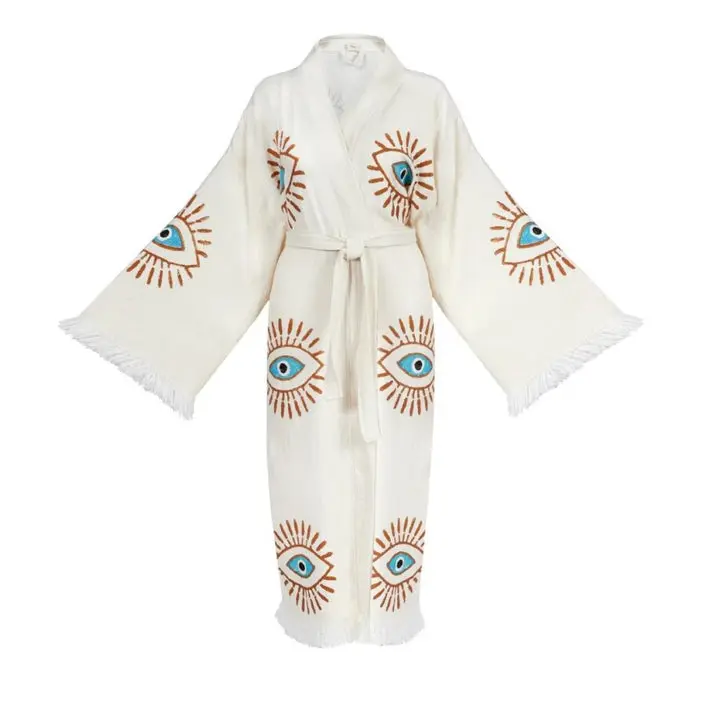 Beauty Ritual Turkish Cotton Robe | Lightweight Spa Robe, Resort wear & Cover-Up