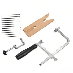 Adjustable Jewelry Saw Kit  stainless steel Jewelers Saw Frame with Bench Pin & Clamp for Ring Making