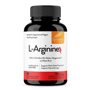 【Sandhus】L-Arginine With L-Citrulline DL-Malate, Bergamonte & Beetroot