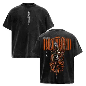 Ichigo Shirt, Bleach Anime Graphic Tee, Bankai Form T-Shirt, Dark Anime Streetwear, Unisex Washed Oversized Tee, Gift for Anime Fans
