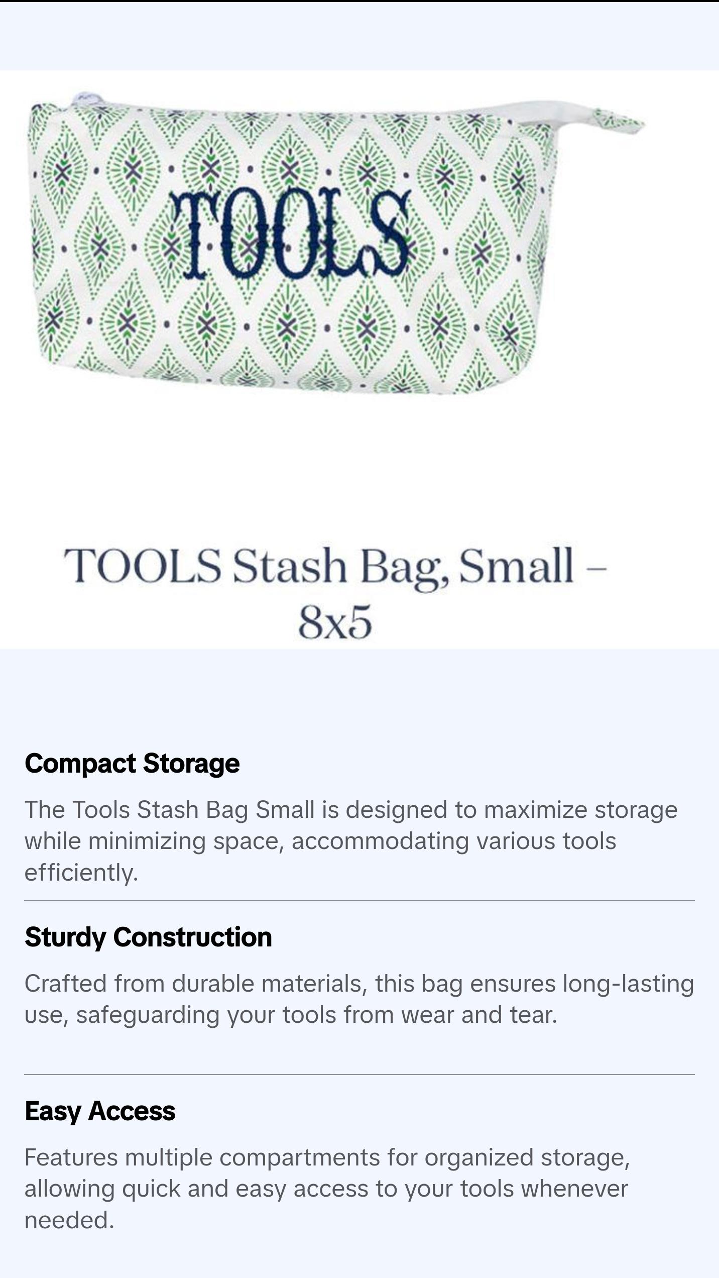 Tools Stash Bag Small