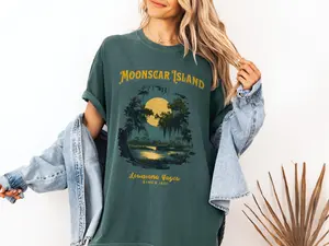 Moonscar Island Tee | Retro Cartoon Halloween Movie T-shirt