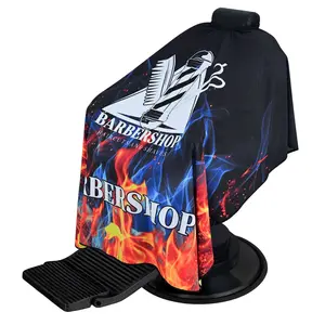 Regale Professional Barber Cape with Flame Design