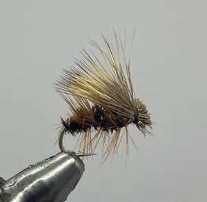 One Dozen (12) Elk Hair Caddis Peacock Body, Dry Fly- Strike Fly Company