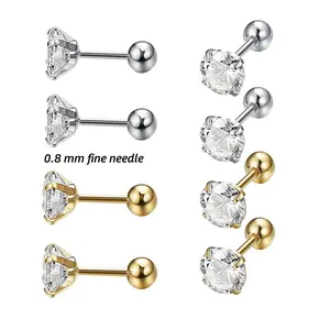 Fine Needle Stud Earrings Celestial Whispers Stud Earrings vintage earrings no piercing sensitiveskin earring nap earrings tiny earrings stackedlobeearrings sparkly earrings pushpin jewelry multiple noserings micro nosering