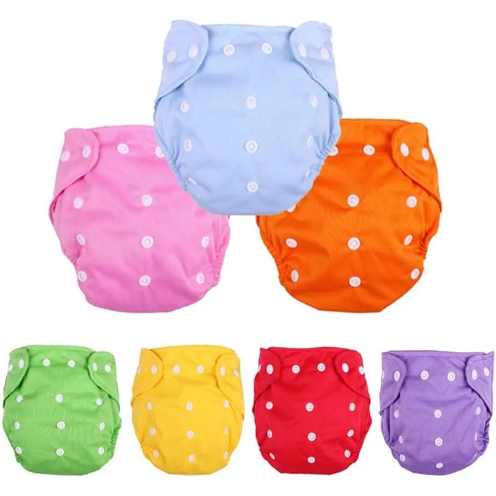 Washable Reusable Cloth Diapers,7pcs Washable Reusable Cloth Diapers,7pcs
