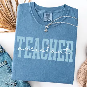 Teacher Assistant Shirt Teacher Assistant Gift Assistant Teacher Shirt Assisting Comfort colors Shirt for Teachers Aide Gift Teacher's Aide Fit Top