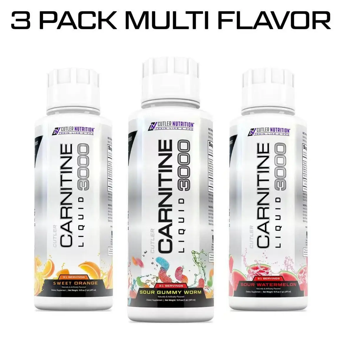 1pcs- Sour Gummy Worm + Sour Watermelon +  Orange