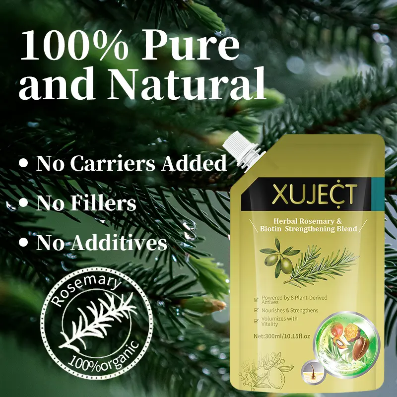 XUJECT Herbal Rosemary & Biotin Strengthening Shampoo300ml Winter Hair Care for Thicker Healthier Hair withGinseng Ginger Jojoba Oil Gentle Daily Use Buy 1 Get 1 FreeHair Thickening Conditioner Moisturizing