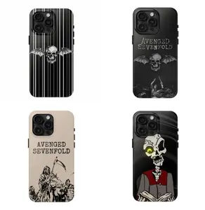 Avenged Sevenfold Band Phone Case - Gothic Skull & Dark Art Design,Tough phone case,for iPhone 16 15 14 13 12 11 17Pro Max,for Samsung S25 S24 S23 S22 Ultra,Gifts For Fans Men Women, Phone Accessories