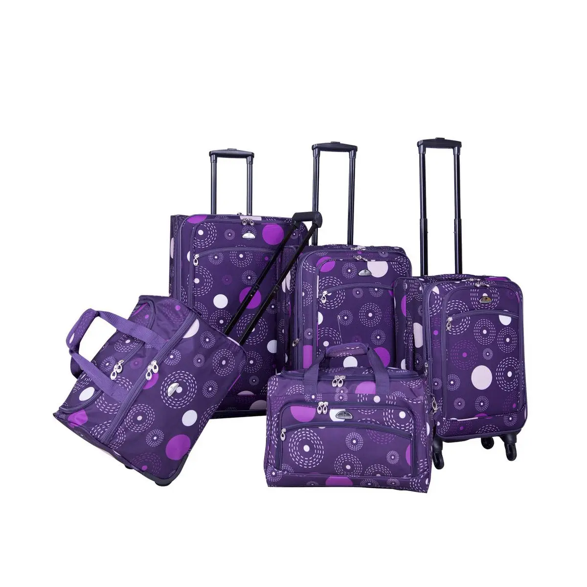 American Flyer Fireworks 5-Piece Spinner Luggage Set