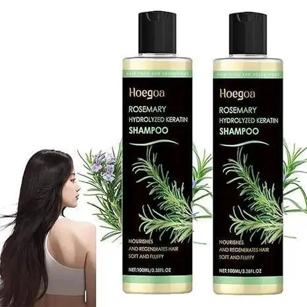Premium Organic Rosemary Hair Growth Shampoo (100ml) - Alcohol-Free, Sulfate-Free Haircare Cleanser, Daily Hydrate Protein Shampoo for Adults with Single , Oil Control, Anti-Dandruff, Nourishing Soft Smooth Tresses