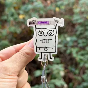 Doodle Bob Zyprexa- Badge reel, RN, ED, Psych,  healthcare, work accessory