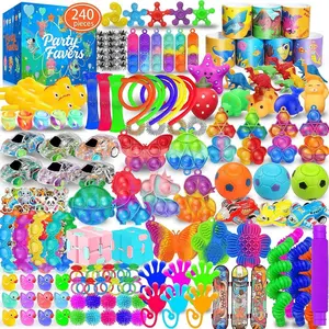 Party Favors for Kids 8-12 4-8, 240 Pack Fidget Toys for Adults, Christmas Stocking Stuffers Goodie Bags School Classroom Prizes, Birthday Gifts for Teen Boys Girls, Stress Relief Sensory Toy Bulk