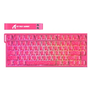 75% Keyboard ATTACK SHARK R82 HE Rapid Trigger Keyboard Magnetic Switch with 0.005MM RT,Wired 8KHz Magnetic Keyboard With 0.005mm RT Accuracy, SupportSnap Tap/DKS/MT/TGL,Zero Dead Zone,8000Hz Polling Rate, 0.08ms Latency,5‑Layer Sound‑Optimizing,Adjustabl