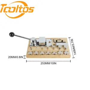 TOOLTOS Advanced Foldable DIY Ring Tool Kit for Jewelry Making, Premium Metal & Wood Construction, Adjustable 45°/90° Bending Angles, Beginner-Friendly for Earrings