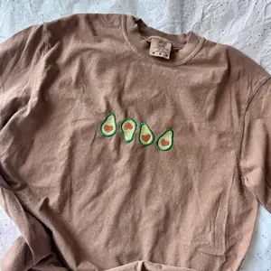Embroidered Tshirt, Avocado Tshirt, Cute Embroidered Shirt