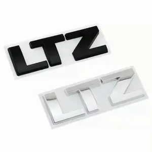 1Pcs Big Size Tailgate LTZ Letter Logo Emblem Badge Nameplates Decal Replacement for Chevy 2019-2021 Compatible with Silverado 1500