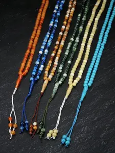 1 String of Geometric Ball Prayer Bead Bracelet For Muslim, Suitable for Round Bracelets and Worship Supplies