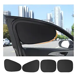 Electrostatic Sun Visor for Car Side Window, 4-Layer Sun Shade Curtains, Anti-Glare UV-Blocker, Auto Internal Blocker, 99.9% UV Protection