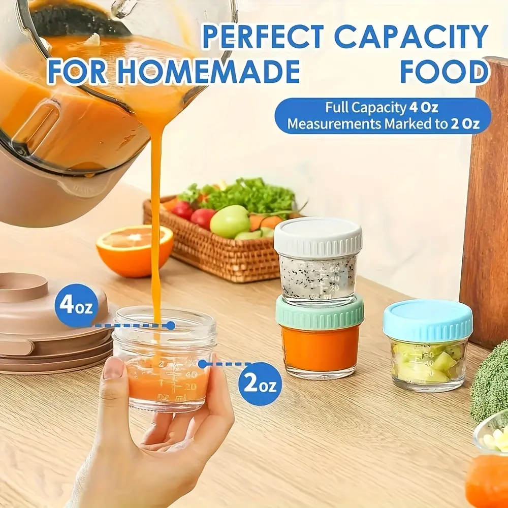 [Vintage Mason Jars] 12pcs Vintage Glass Mason Jars with Lids - 4oz Youngsters Food Jars, Pickling Jars for Jelly, Jam, Honey, Pickles, Spice, Essential Preserver for Home Storage And Gifting