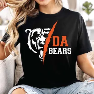 DA Bears Shirt, Vintage Chicago Bear Sweatshirt, Retro Football Fan Game Day Design, Urban Bear