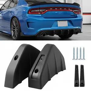 Universal Rear Bumper Diffuser for SUVs & Sedans - Black Spoiler Protector, Easy Installation, Stylish Trunk Lip Upgrade, Scratch & Collision Guard, Durable ABS Material, OEM Fit Design