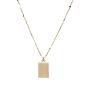 Rectangle Charm Necklace